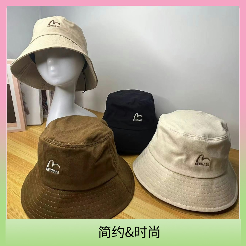 韩版刺绣简约渔夫帽